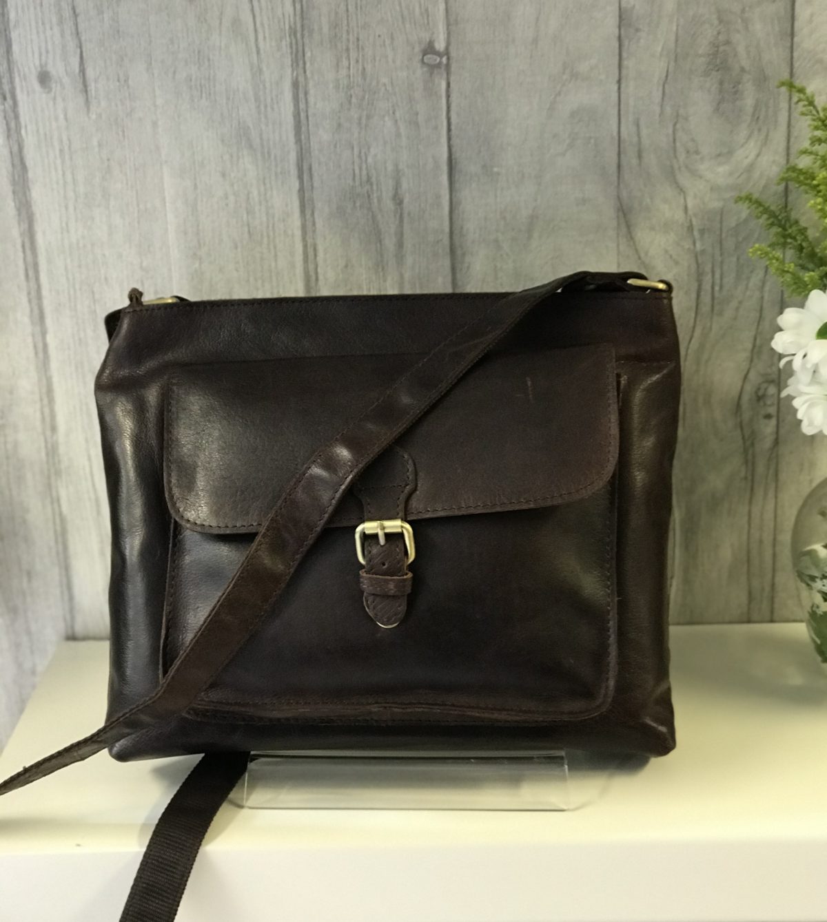 leather satchel crossbody bag